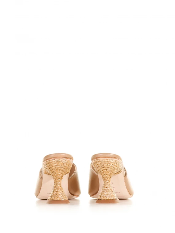 Brigite sandal with jute heel