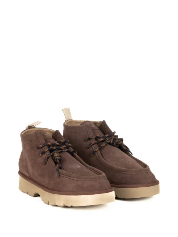 Polacchini marrone scuro allacciati Panchic