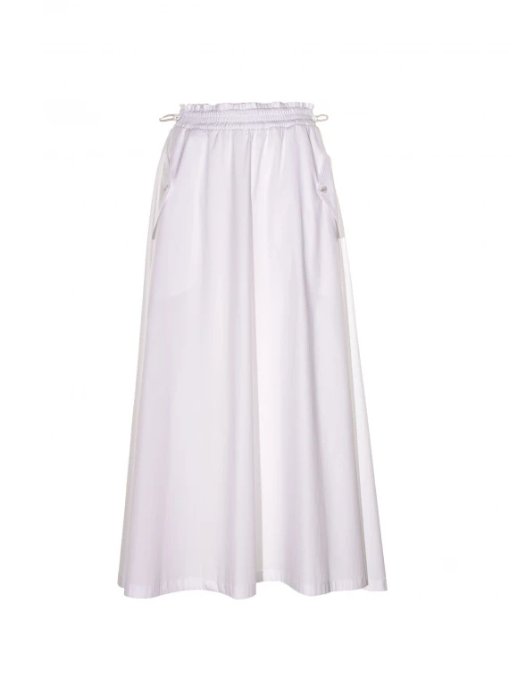 Long poplin skirt