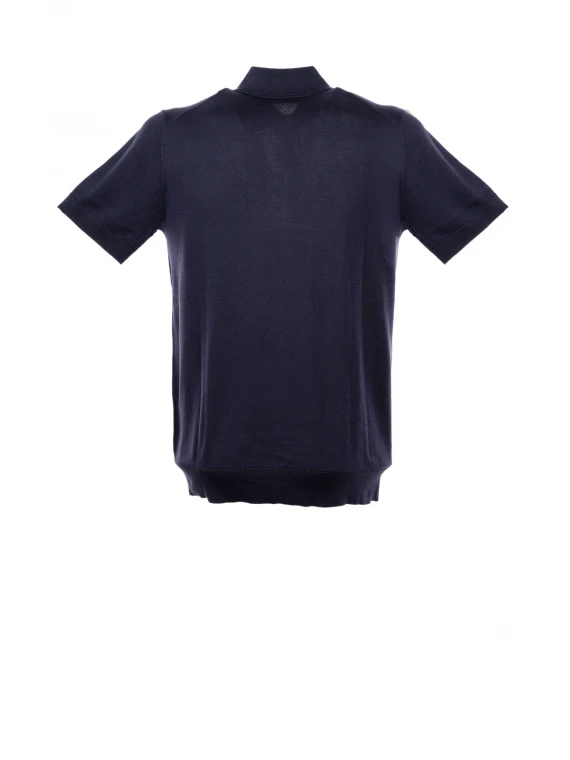 Short-sleeved polo shirt in jersey
