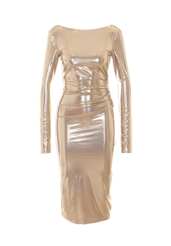 Abito midi oro