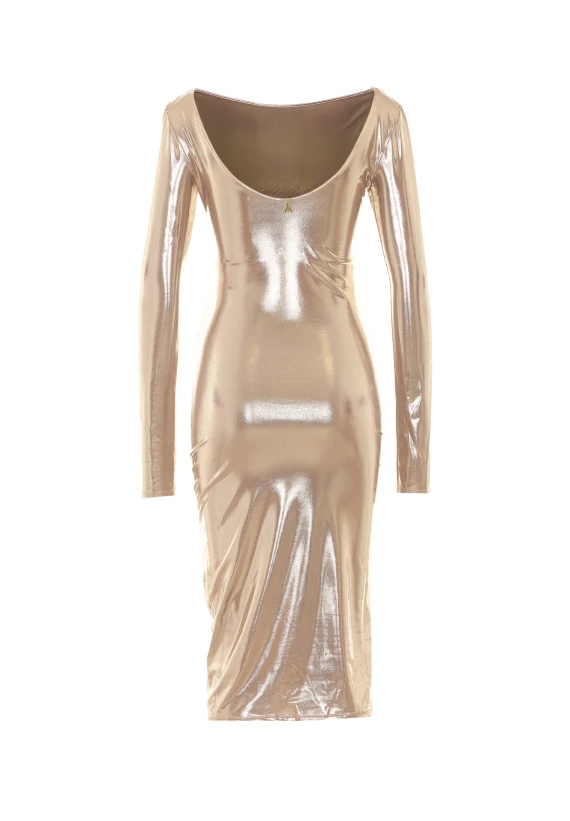 Abito midi oro PATRIZIA PEPE