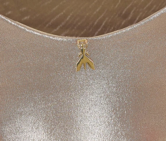 Abito midi oro PATRIZIA PEPE