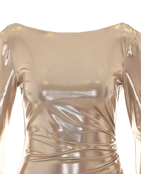 Abito midi oro PATRIZIA PEPE