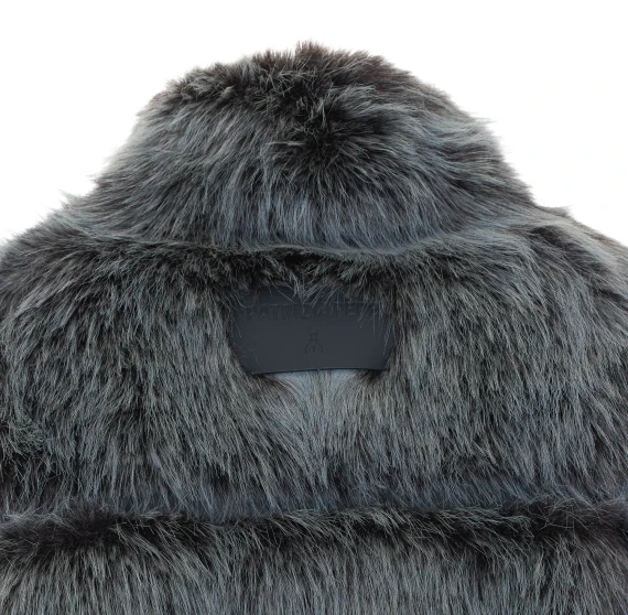 Blue faux fur jacket PATRIZIA PEPE