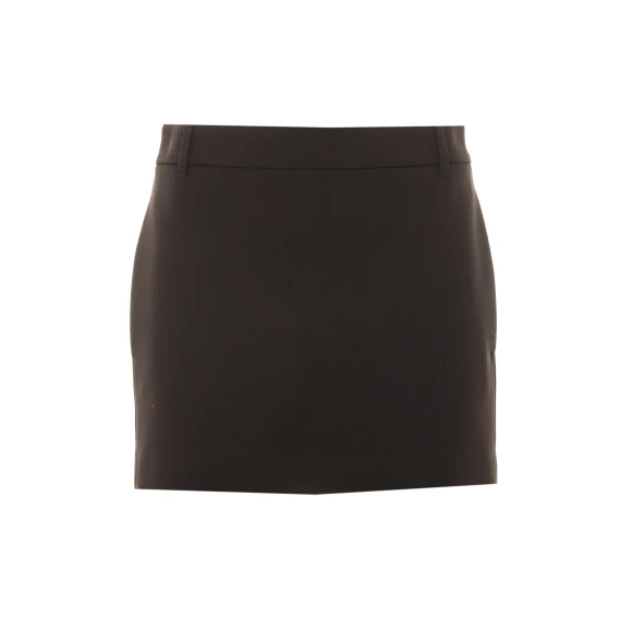 Black mid-rise mini skirt PATRIZIA PEPE