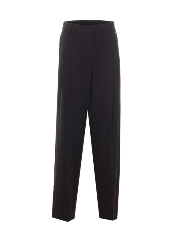 Pantaloni neri a gamba dritta PATRIZIA PEPE