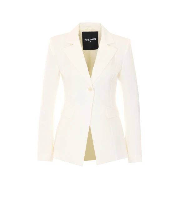 White Single Breasted Button Jacket PATRIZIA PEPE