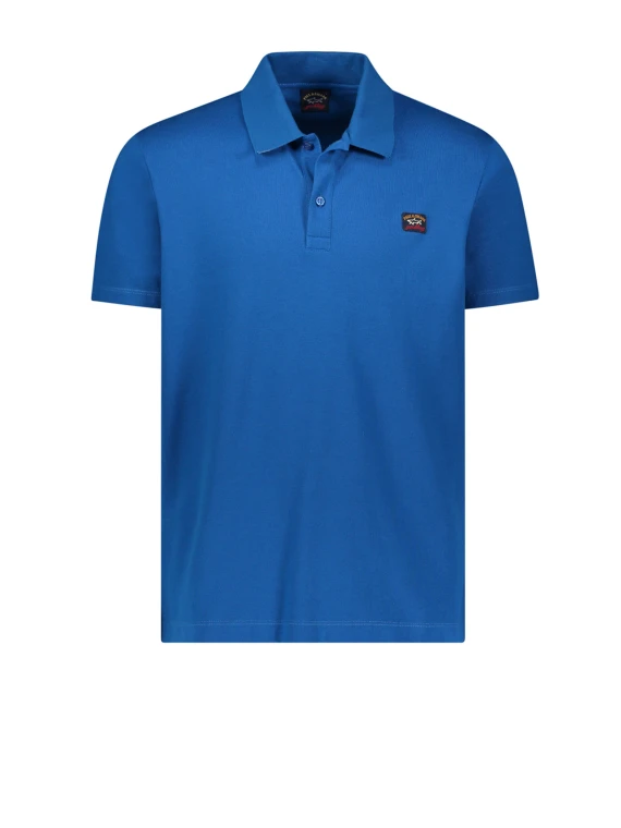 Cotton polo shirt with contrasting detail