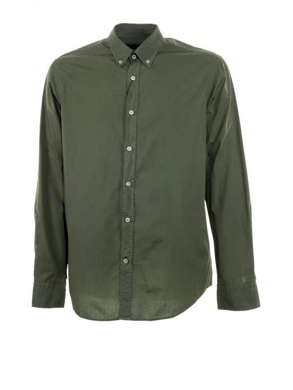 Camicia verde in cotone