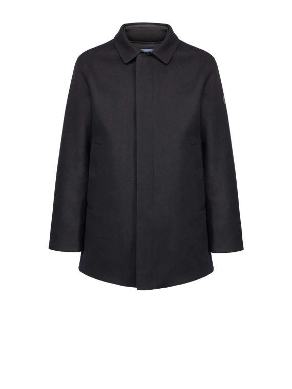 Giaccone dark blu uomo con zip