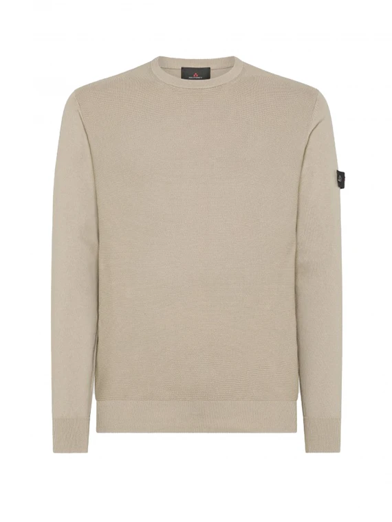 Beige crew neck sweater