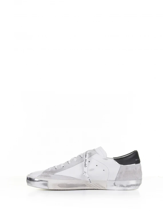 Sneakers Prsx bianco argento donna