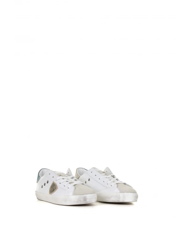 Sneaker bassa Kids con tallone blu
