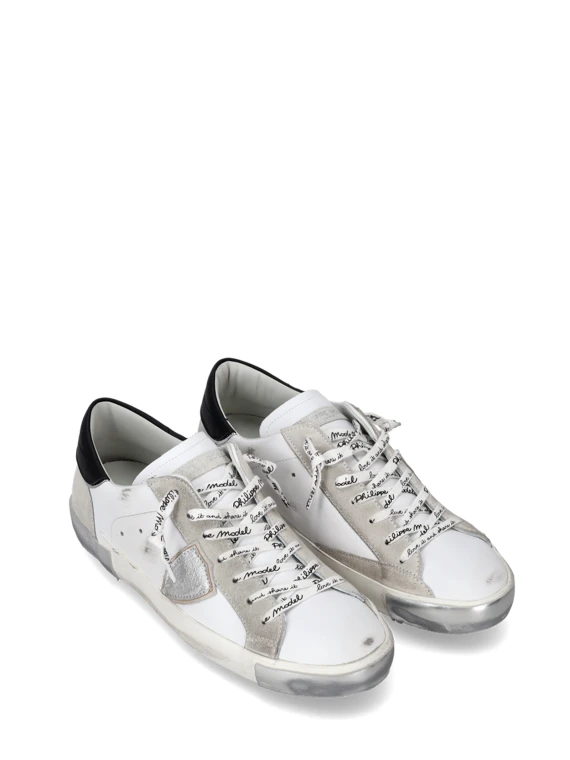 Sneaker uomo PRSX low bianco argento