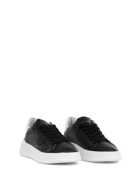 Sneaker Tres Temple low donna nera