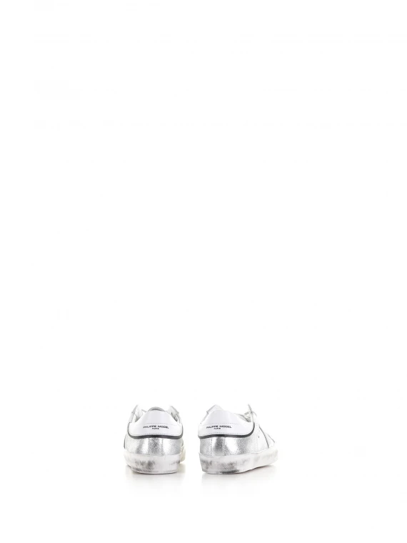 PRSX silver leather sneaker