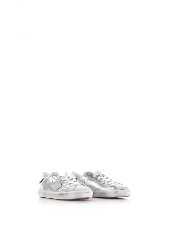 Sneaker PRSX argento in pelle