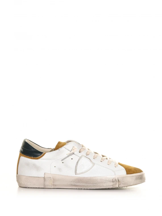 PRSX low top sneakers in leather and suede