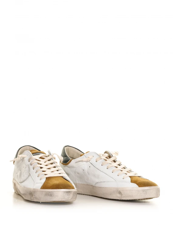 PRSX low top sneakers in leather and suede