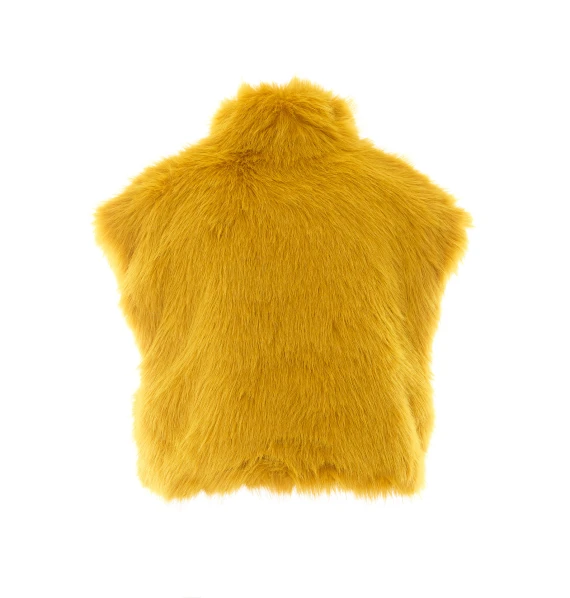 Eloro Faux Fur Cropped Vest