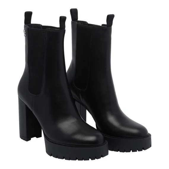 Black Clara Pump Booties Boots