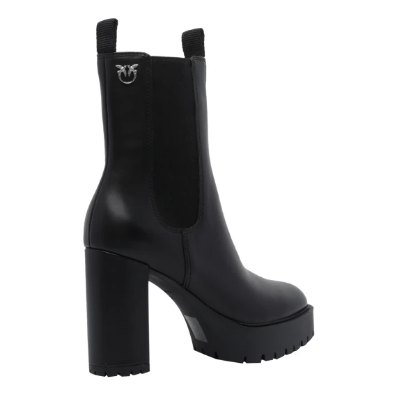 Black Clara Pump Booties Boots