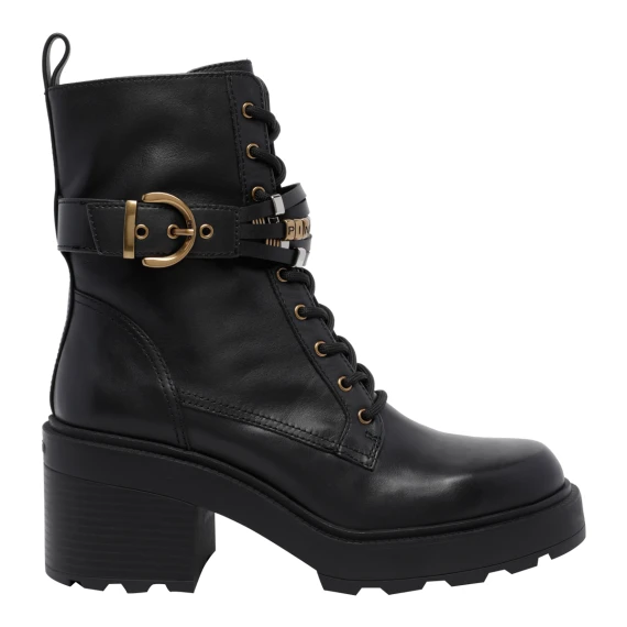 Black leather ankle boots PINKO