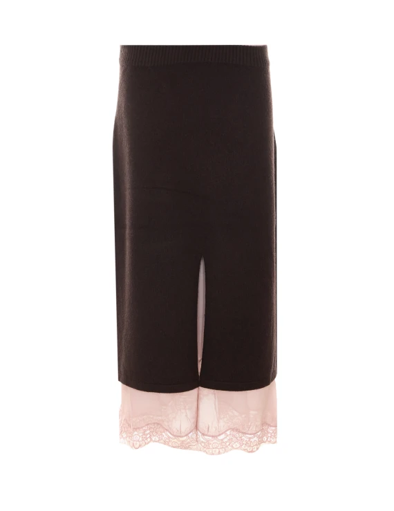Brown and Pink Tolosa Skirt