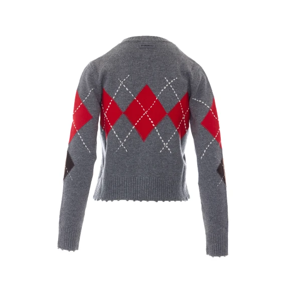 Grey Cardiff cardigan in wool and cashmere PINKO