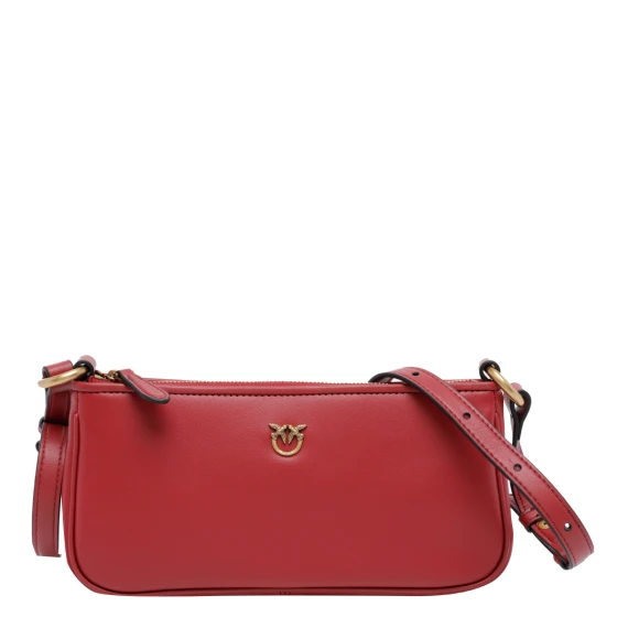 Borsa a tracolla mini mezza luna rossa