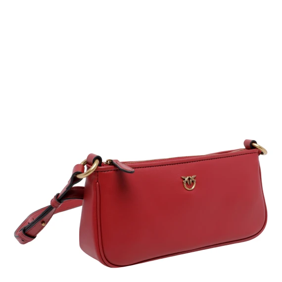 Borsa a tracolla mini mezza luna rossa PINKO