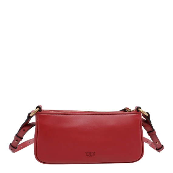 Borsa a tracolla mini mezza luna rossa PINKO