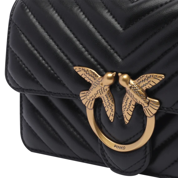 Black Mini Love One Crossbody Bag