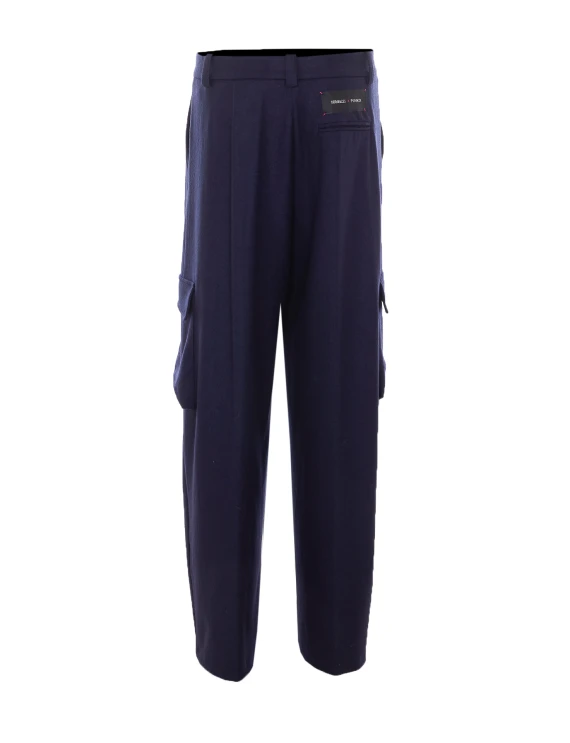 Pantaloni cargo blu navy PINKO
