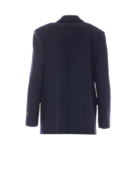 Dark blue double-breasted jacket PINKO