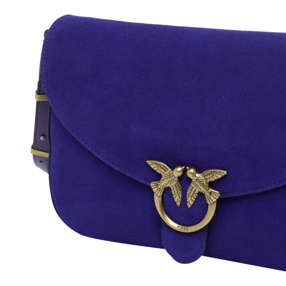 Suede Love Classic Satchel Bag PINKO