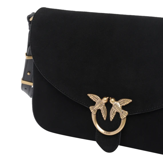Suede Love Classic Satchel Bag PINKO