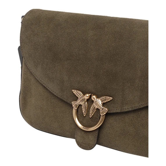 Suede Love Classic Satchel Bag PINKO
