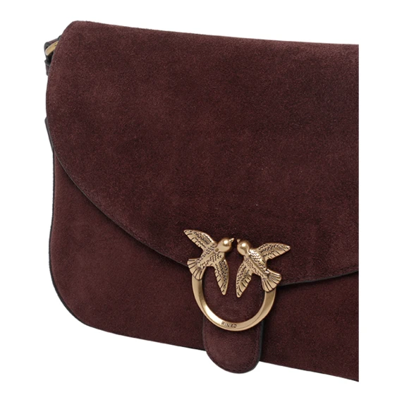 Suede Love Classic Satchel Bag PINKO