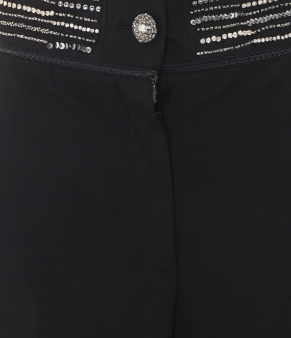 Pantaloni Mercedes neri PINKO
