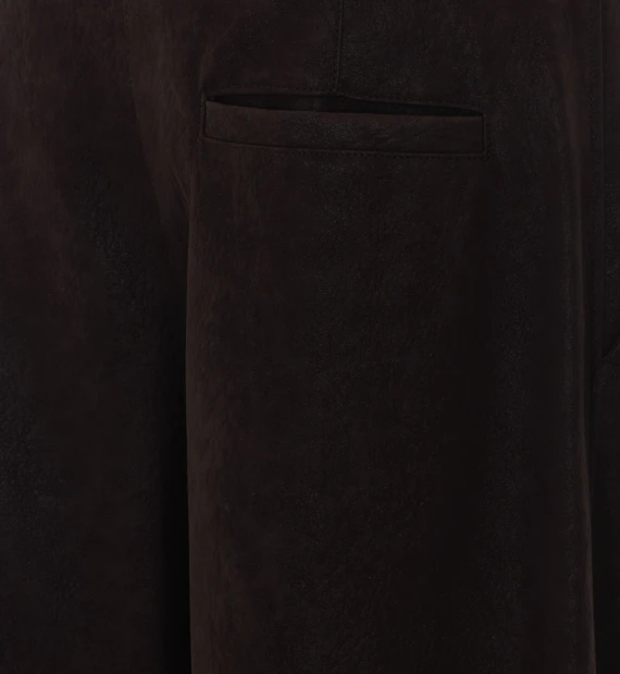 Pantaloni lunghi marroni a gamba ampia PINKO