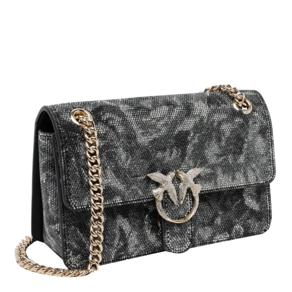 Grey Mini Love One Light Crossbody Bag PINKO