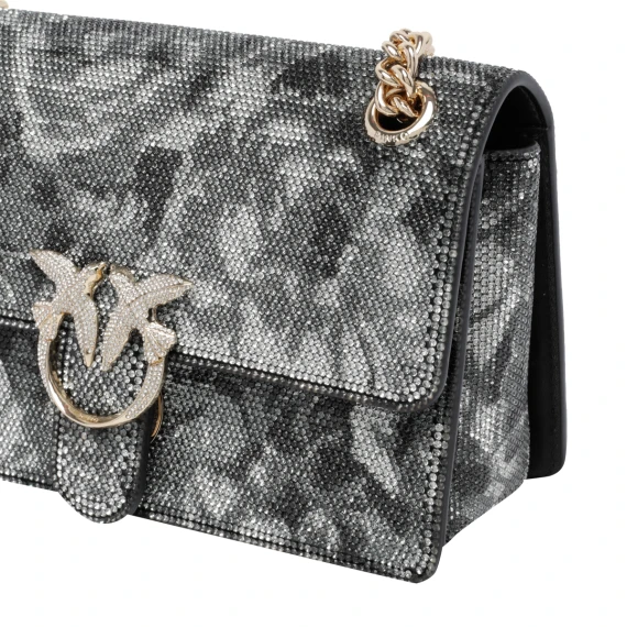 Grey Mini Love One Light Crossbody Bag PINKO