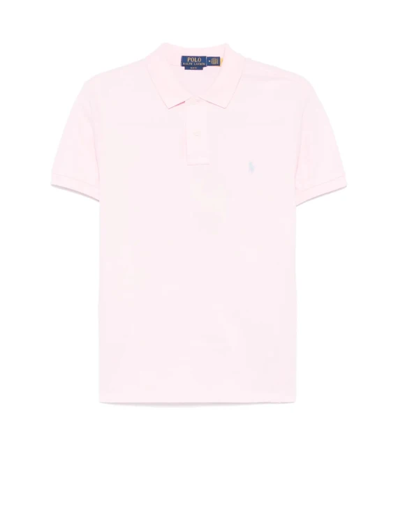 Short Sleeve Polo with Contrast Logo