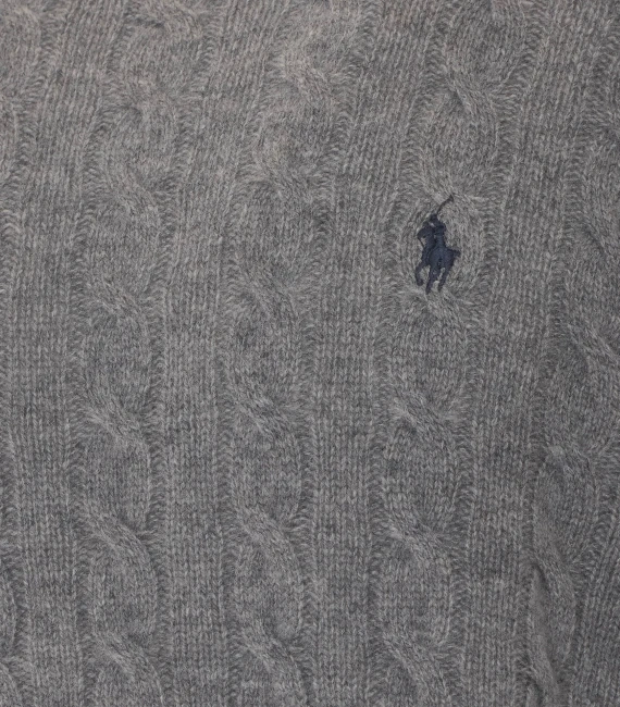 Light grey wool and cashmere crewneck sweater Polo Ralph Lauren
