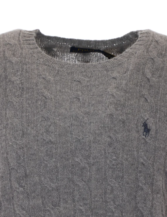 Light grey wool and cashmere crewneck sweater Polo Ralph Lauren