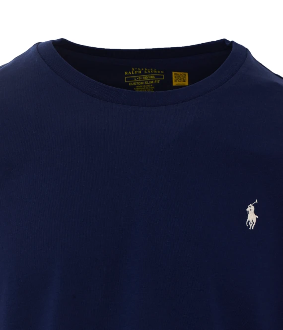 T-shirt blu navy con logo ricamato Polo Ralph Lauren