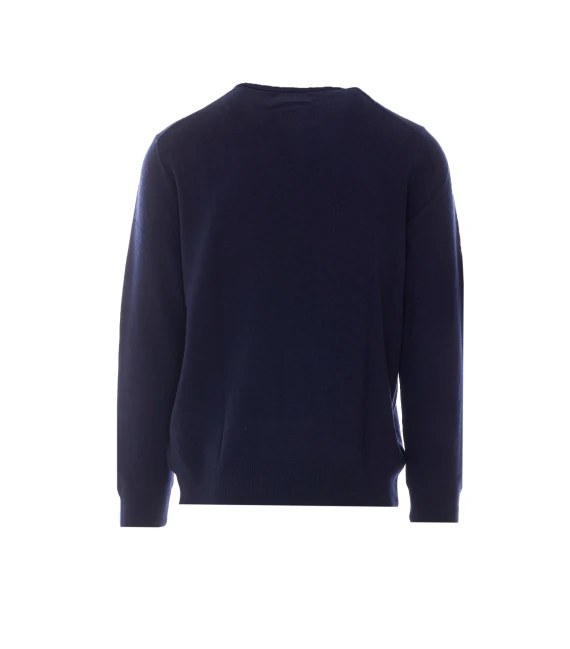 Navy wool crewneck sweater Polo Ralph Lauren