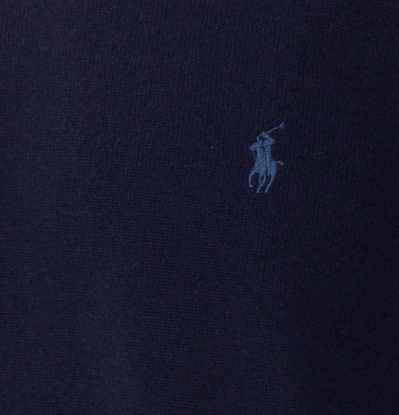 Navy wool crewneck sweater Polo Ralph Lauren